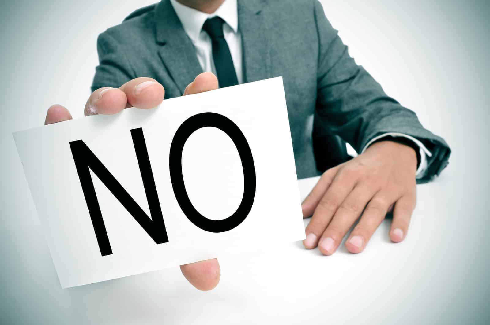 Saying "No" More Often